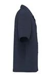 Strukturierte Kurzarm-Herrenhemd Navy Blue