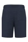 Strukturierte Herren-Bermudas Navy Blue