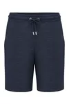 Strukturierte Herren-Bermudas Navy Blue