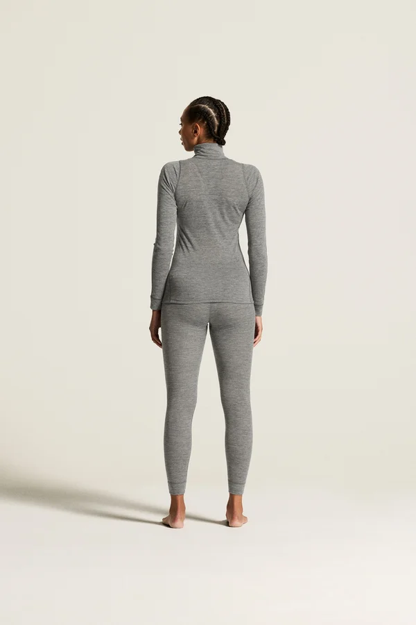 Wool Merino HZ set W Dk Grey/Melange