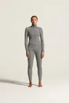 Wool Merino HZ set W Dk Grey/Melange