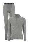 Wool Merino HZ set M Dk Grey/Melange