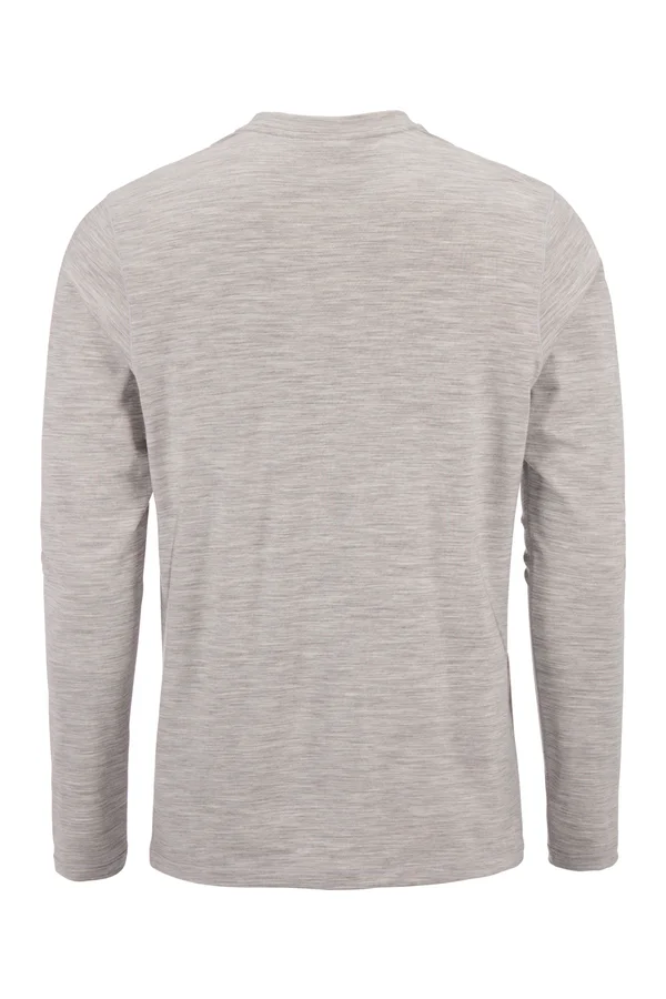 Wool 95 LS CN M Grey/Melange