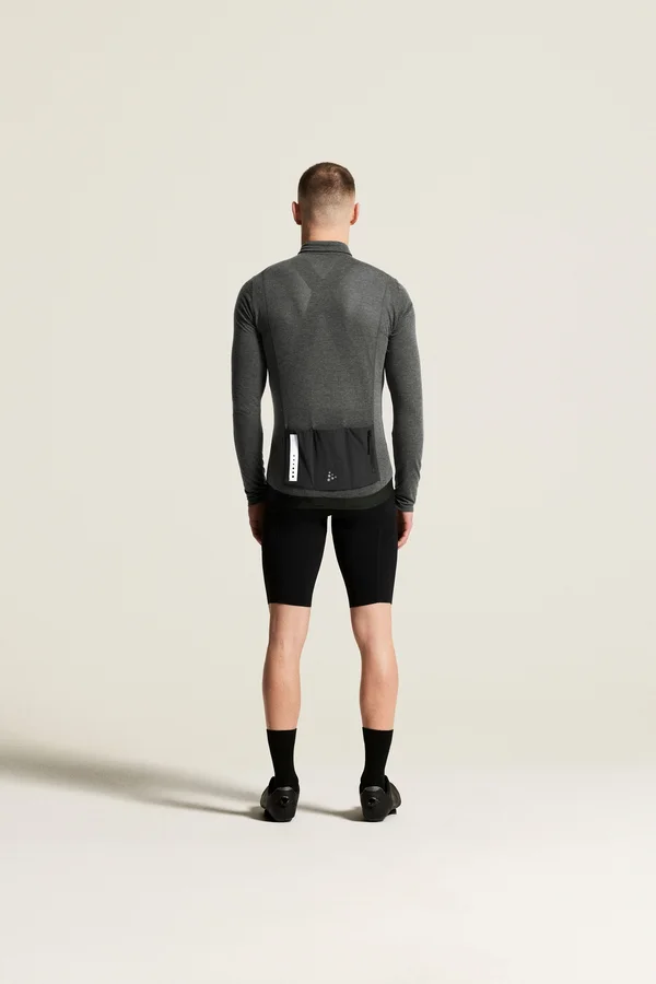 SubZ Wool LS Jersey M Black/Melange