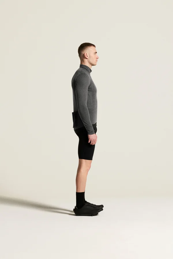 SubZ Wool LS Jersey M Black/Melange