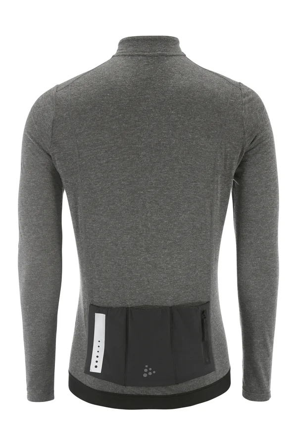 SubZ Wool LS Jersey M Black/Melange