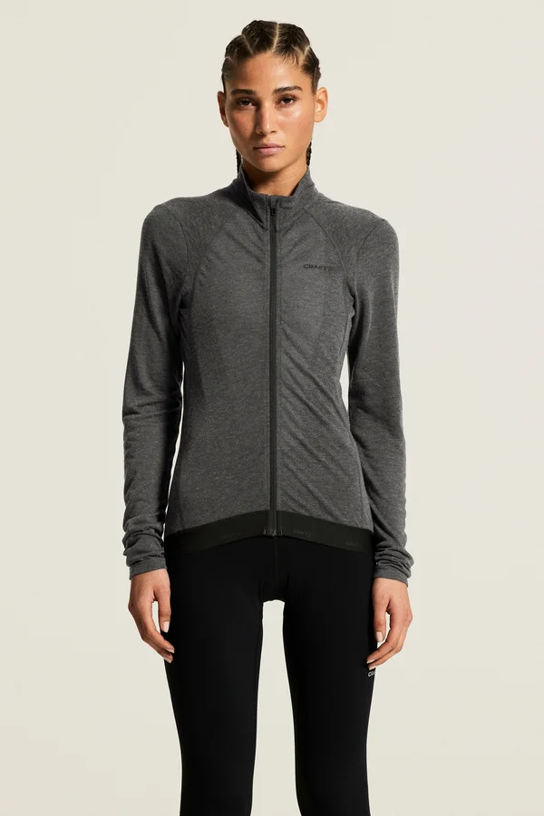 SubZ Wool LS Jersey W Black/Melange