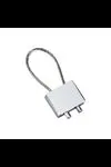 Schlüsselanhänger RE98-CABLE silberglänzend
