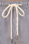 Umweltfreundliche gestreifte Badeshorts für Herren White / Navy Blue Stripes