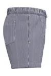 Umweltfreundliche gestreifte Badeshorts für Herren White / Navy Blue Stripes