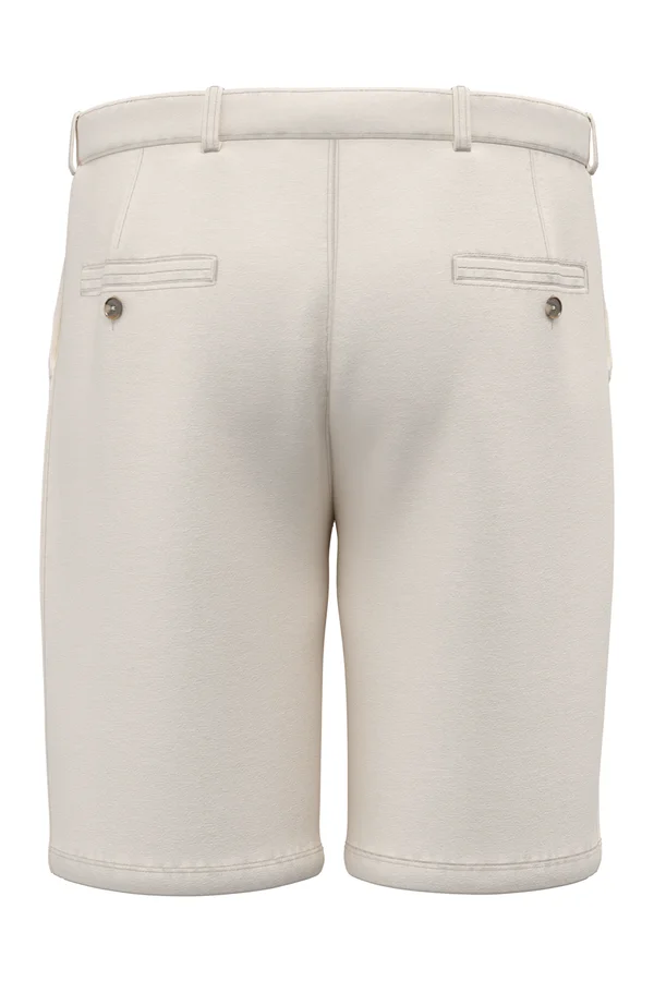 Umweltfreundliche ausgewaschene Bermuda aus French Terry für Herren Washed Ivory