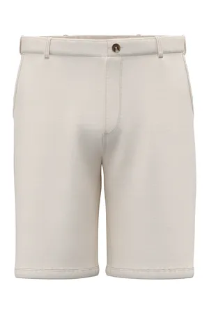 Umweltfreundliche ausgewaschene Bermuda aus French Terry für Herren Washed Ivory