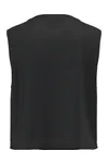 Ärmelloses Cropped-T-Shirt für Damen Black