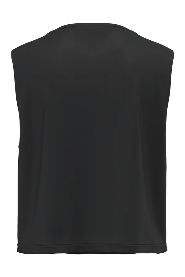 Ärmelloses Cropped-T-Shirt für Damen Black