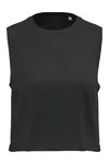 Ärmelloses Cropped-T-Shirt für Damen Black