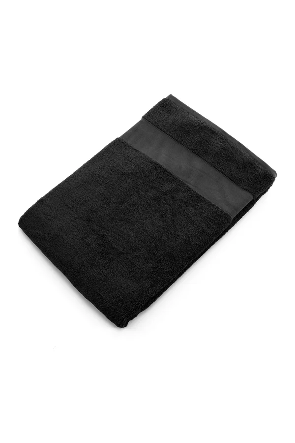 Dickes Frotteehandtuch, 150 x 100 cm Black