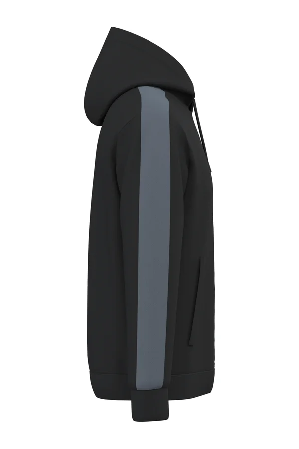 Zweifarbiger Unisex-Teamwear-Hoodie Black / sporty grey