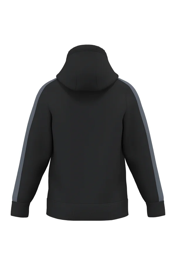 Zweifarbiger Kinder-Teamwear-Hoodie Black / sporty grey