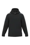 Zweifarbiger Kinder-Teamwear-Hoodie Black / sporty grey