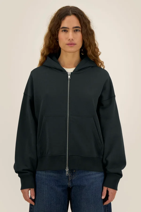 Die Trend Unisex-Sweatjacke Fronter, Oversized
