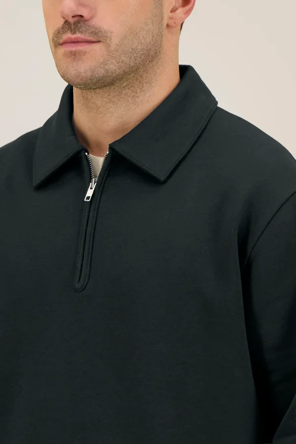 Das Essential Unisex-Polo-Sweatshirt Proper